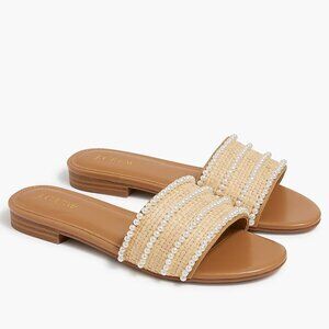 J. Crew Factory Pearl slide sandals • size 7 • BN877
